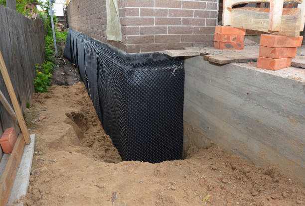 SJ Waterproofing Pros technician performing targeted Foundation Crack Repair assessment in Marysville, PA